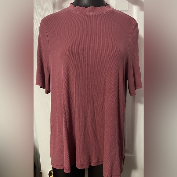 Dusty rose ribbed top - American Eagle Outfitters - Picture 1 of 6